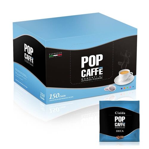 POP CAFFE' CIALDA ESE 44 
MISCELA DECAFFEINATA
BOX DA 150