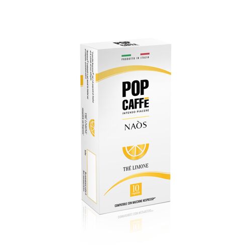 POP CAFFE' NAOS BEVANDE - TE' AL LIMONE
100% made in Italy