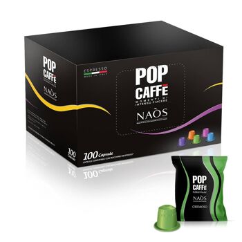 POP CAFÉ NAOS CRÉMEUX
COMPATIBLE AVEC LES MACHINES NESPRESSO 1