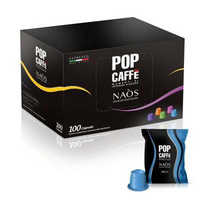 CAFÉ POP NAOS DECA
COMPATIBLE CON MÁQUINAS NESPRESSO