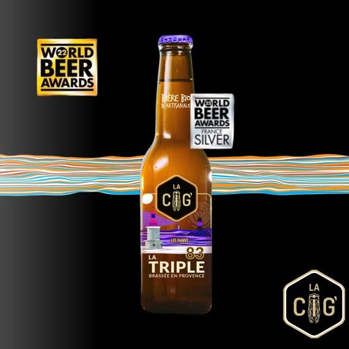 Bière Artisanale La Cig' LA TRIPLE - 8.3° - 33cl BIO