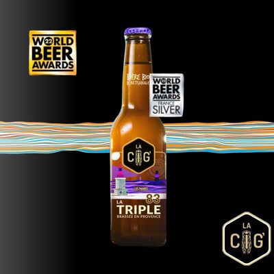 Cerveza Artesanal La Cig' LA TRIPLE - 8.3° - 33cl BIO