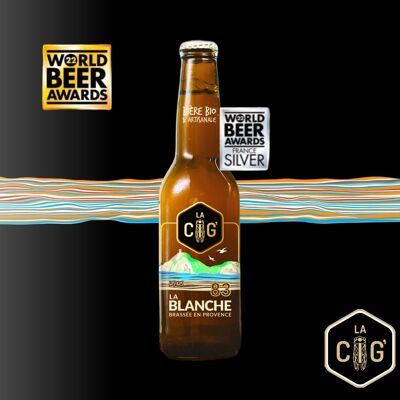 Bière Artisanale La Cig' LA BLANCHE - 4.8° - 33cl BIO