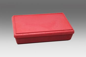 Boîte RE-Wood® avec couvercle rouge | Magasin empilable créer une commande 4