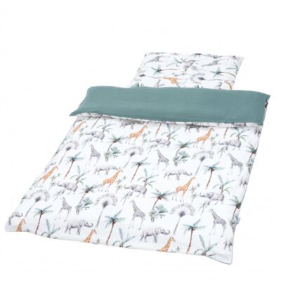 Cotton baby bed set 100x135 cm, Safari