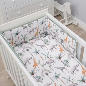 Parure de lit bébé en coton 100x135 cm, Safari 2