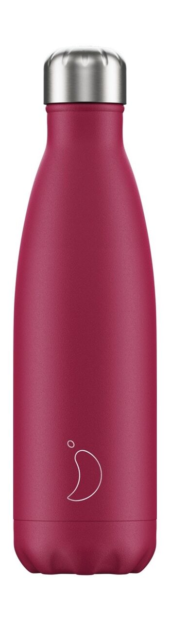 Bouteille d'eau 500ml rose mat