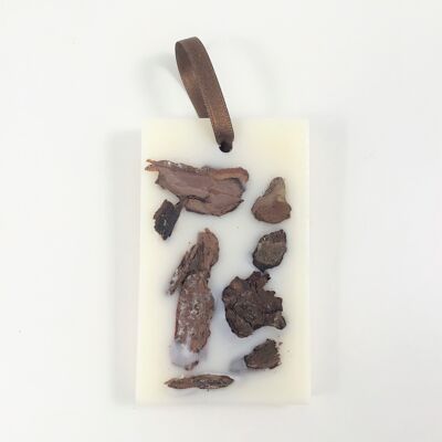 Hanging Wax Square - Precious Wood Scent