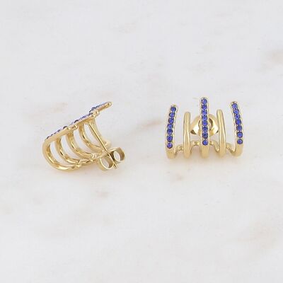 Cindel earrings - Blue gold