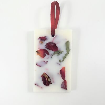 Hanging Wax Square - Purple Rose Scent