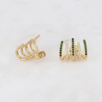Cindel earrings - Green gold