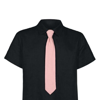 Leinen Tie Shirt