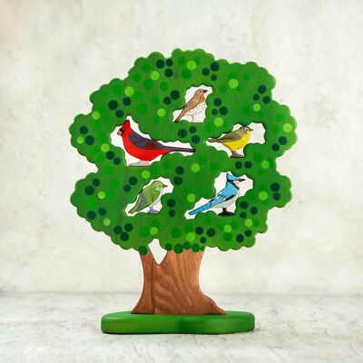 Big Tree with 5 birds puzzle