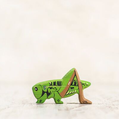 Grasshopper figurine toy insect