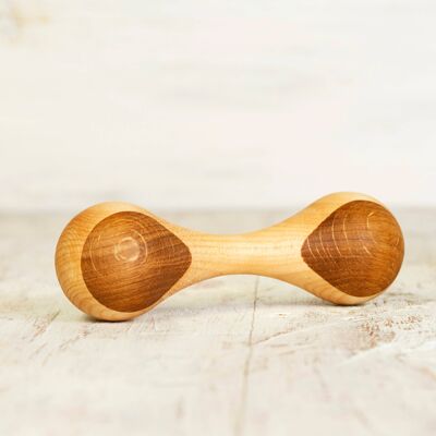 Heirloom baby rattle ashwood - oak