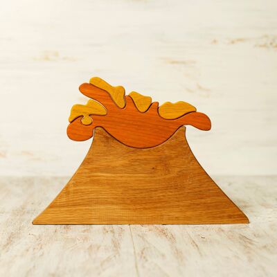 Volcano Wooden Puzzle toy