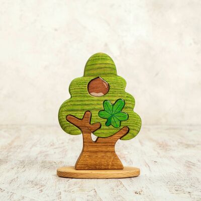 Wooden Chestnut Tree Puzzle