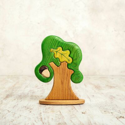 Wooden Oak Tree Puzzle