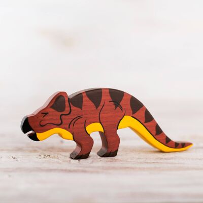 Wooden Protoceratops toy Dinosaur figurine