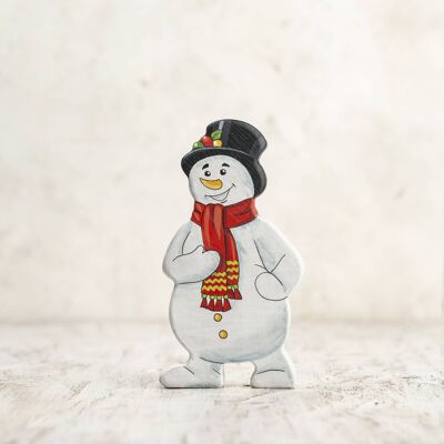 Wooden Snowman Christmas gift