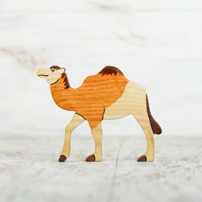 Wooden toy Camel figurine African animal toys Safari animals