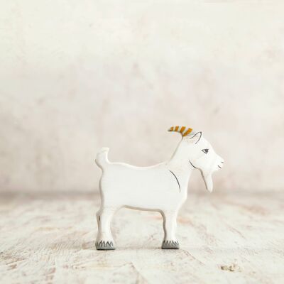 Wooden toy Goat figurine Farm Animals