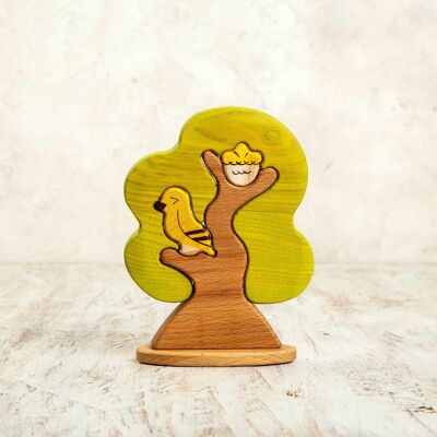 Wooden Tree With Birds Puzzle