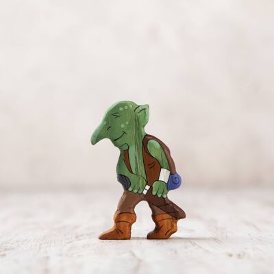 Wooden Troll figurine legendary creature