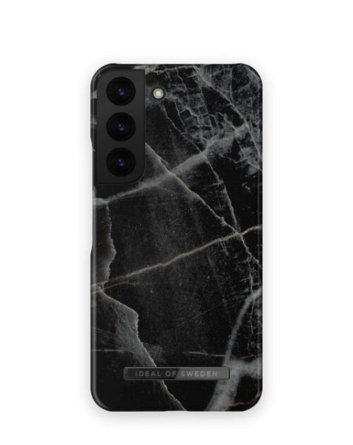 Fashion Case Galaxy S22 Black Thunder Marble