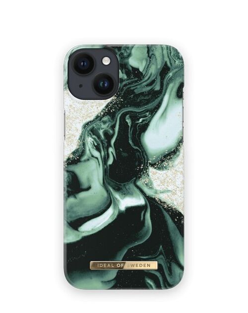 Fashion Case iPhone 14PL Golden Olive Marble