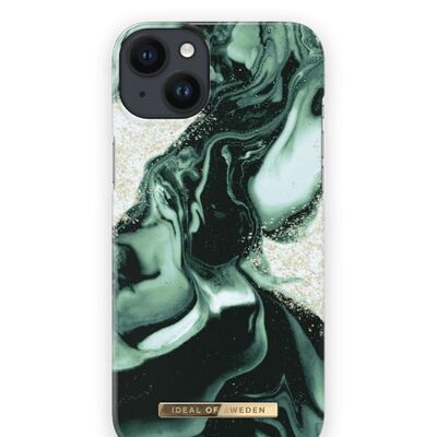 Fashion Case iPhone 14PL Golden Olive Marble
