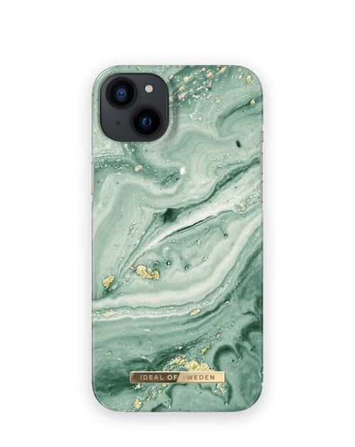 Fashion Case iPhone 14PL Mint Swirl Marble