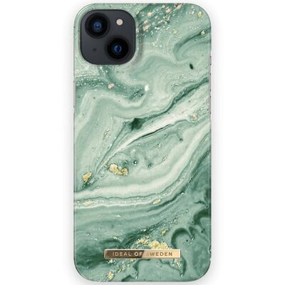 Fashion Case iPhone 14PL Mint Swirl Marble