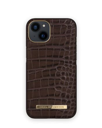 Atelier Coque iPhone 13/14 Noyer Profond Croco