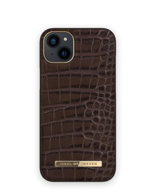 Atelier Case iPhone 14PL Deep Walnut Croco