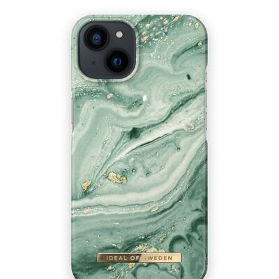 Fashion Case iPhone 13/14 Mint Swirl Marble