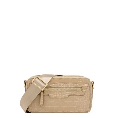 Bobbi Camera Bag Warm Beige Croco