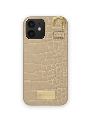 Atelier Coque iPhone 12/12P Beige Chaud Croco