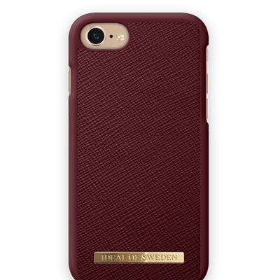 Saffiano Case iPhone 8/7/6/6S/SE Burgundy