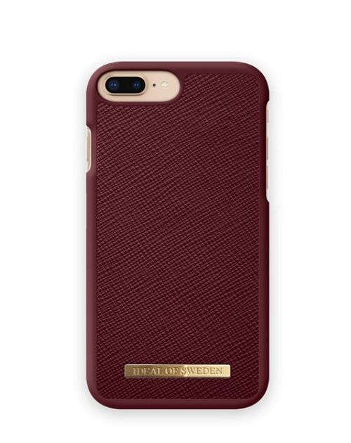 Saffiano Case iPhone 8/7/6/6S Plus Burgundy