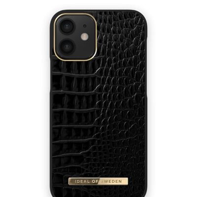 Atelier Case iPhone 12 MINI Neo Noir Croco