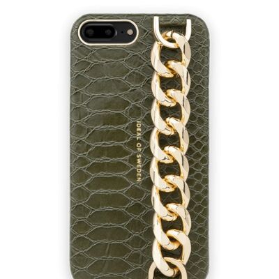 Statement Case iPhone 8/7/6/6S PGrn Snake Ch Strp