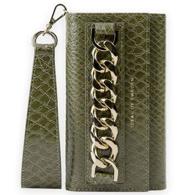 Studio Clutch iPhone 12/12P Green Snake