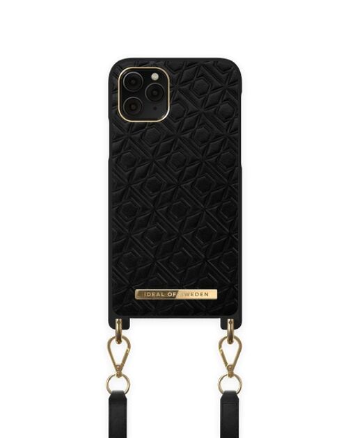 Atelier Necklace iPhone 11P/XS/X Embossed Bk