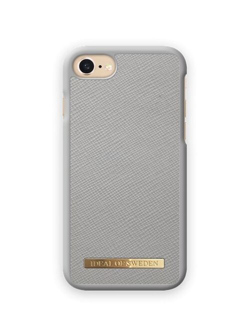 Saffiano Case iPhone 8/7/6/6S/SE Light Grey