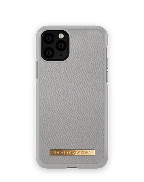 Saffiano Case iPhone 11P/XS/X Light Grey