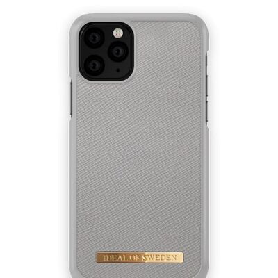 Saffiano Case iPhone 11P/XS/X Light Grey