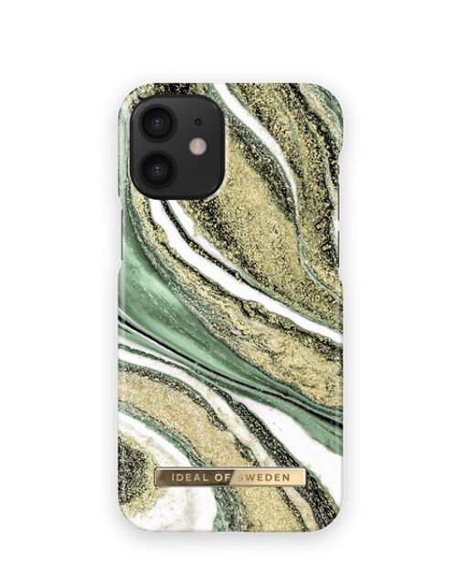 Fashion Case iPhone 12 MINICosmic Green Swirl