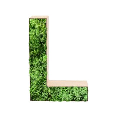 Stadtliebe® | 3D moss letter "L" home decoration