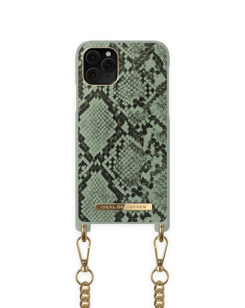 Necklace Case iPhone 11P/XS/X Khaki Python